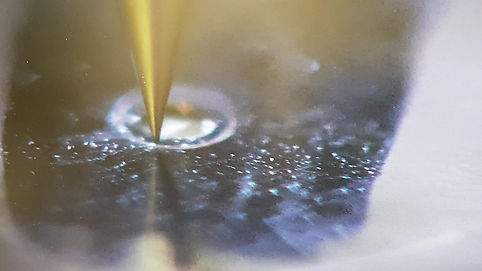 Micromilling using a 10 micron diameter ball nose end mill